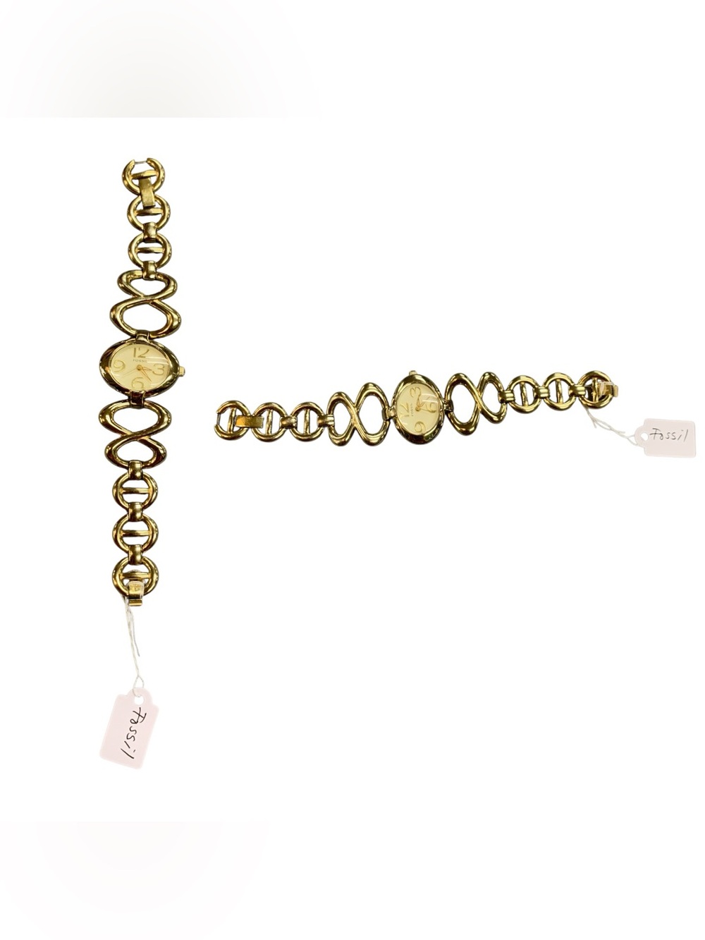 Fossil Gold Tone Linked Bracelet Watch